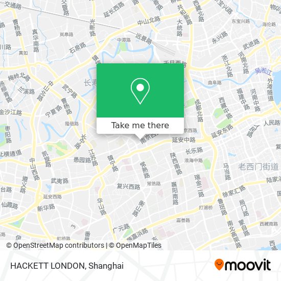 HACKETT LONDON map