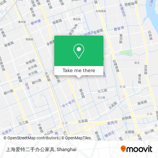 上海爱特二手办公家具 map