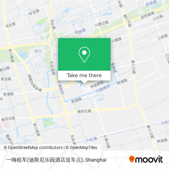 一嗨租车(迪斯尼乐园酒店送车点) map