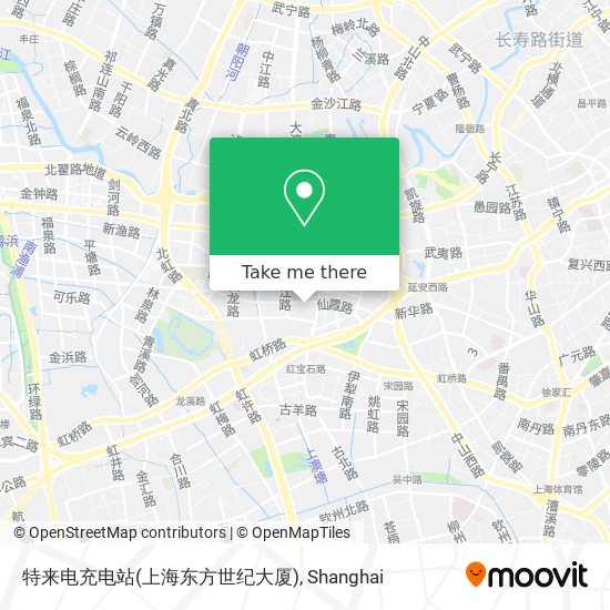 特来电充电站(上海东方世纪大厦) map