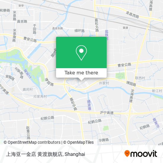 上海亚一金店  黄渡旗舰店 map