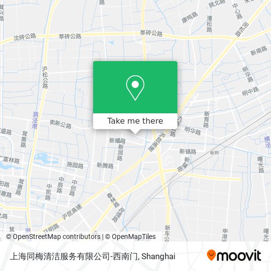 上海同梅清洁服务有限公司-西南门 map