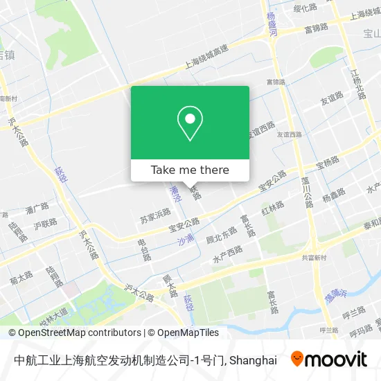 中航工业上海航空发动机制造公司-1号门 map