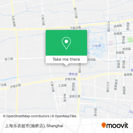 上海乐农超市(施桥店) map