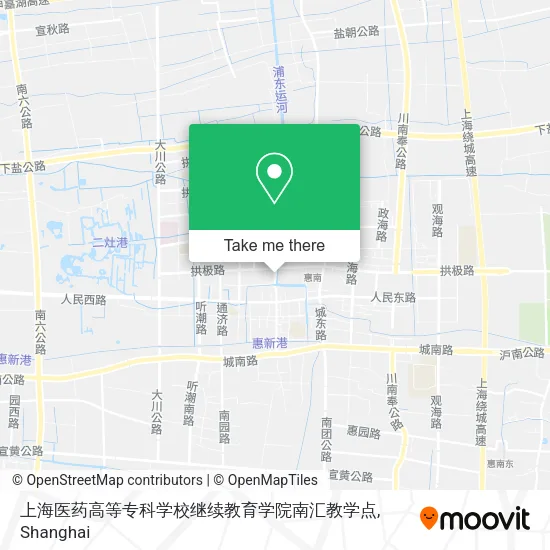上海医药高等专科学校继续教育学院南汇教学点 map