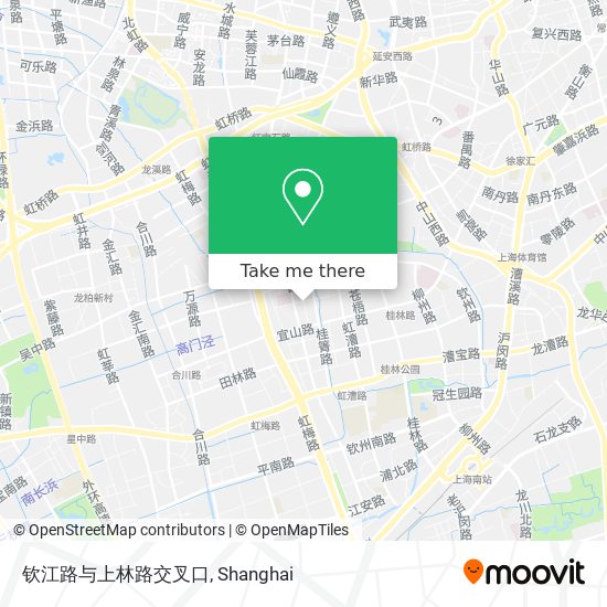 钦江路与上林路交叉口 map