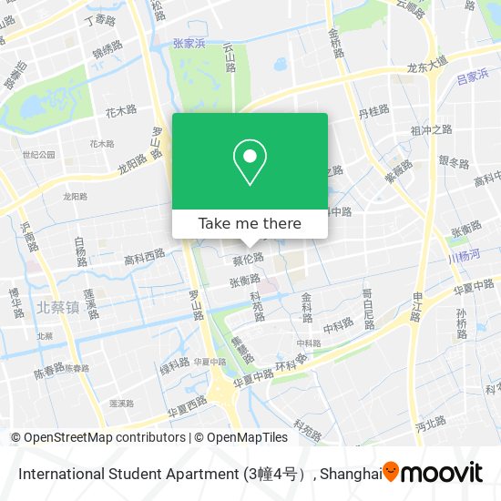 International Student Apartment map
