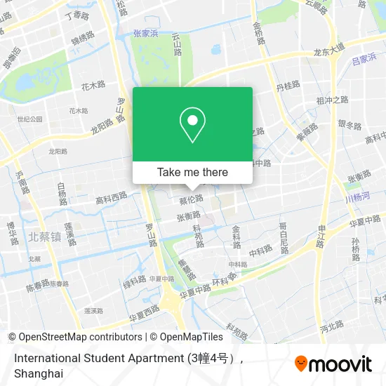 International Student Apartment map