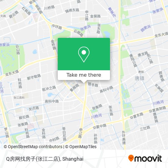 Q房网找房子(张江二店) map