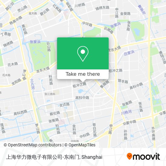 上海华力微电子有限公司-东南门 map