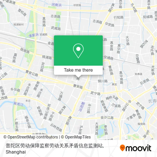 普陀区劳动保障监察劳动关系矛盾信息监测站 map