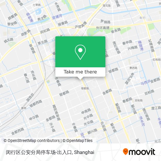 闵行区公安分局停车场-出入口 map