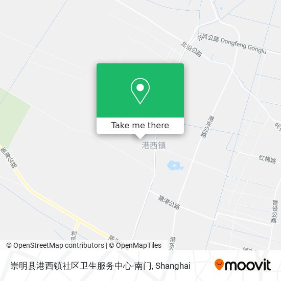 崇明县港西镇社区卫生服务中心-南门 map
