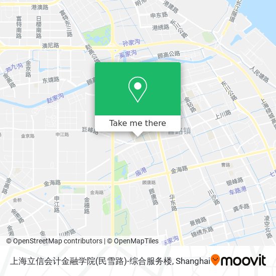上海立信会计金融学院(民雪路)-综合服务楼 map