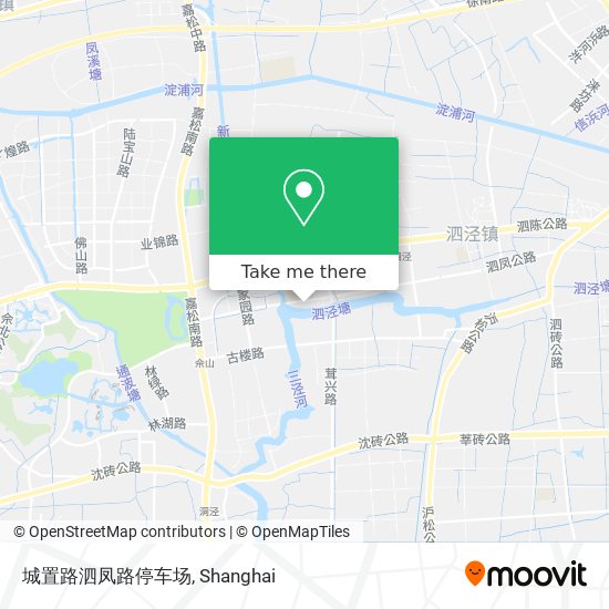城置路泗凤路停车场 map
