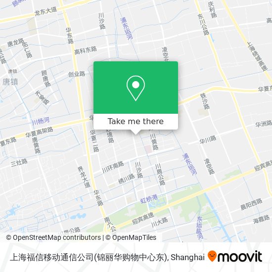 上海福信移动通信公司(锦丽华购物中心东) map