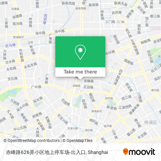 赤峰路626弄小区地上停车场-出入口 map