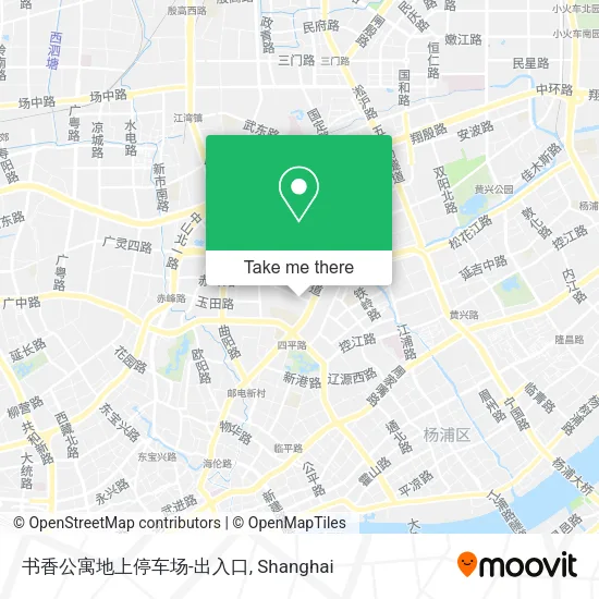 书香公寓地上停车场-出入口 map