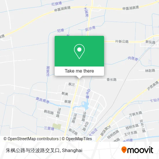 朱枫公路与泾波路交叉口 map