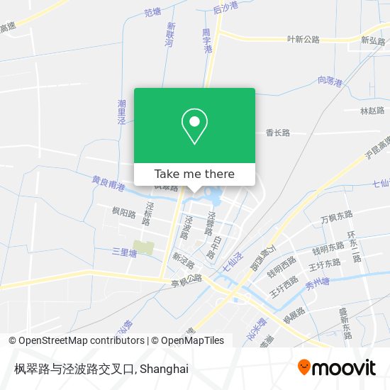 枫翠路与泾波路交叉口 map