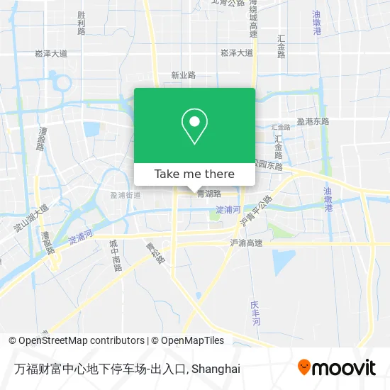 万福财富中心地下停车场-出入口 map
