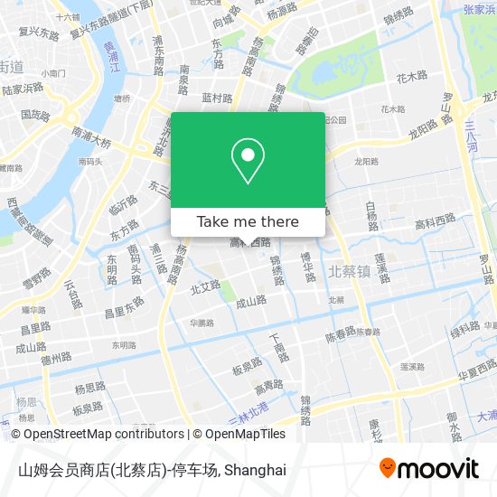 山姆会员商店(北蔡店)-停车场 map