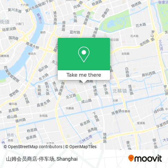 山姆会员商店-停车场 map