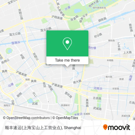 顺丰速运(上海宝山上工营业点) map