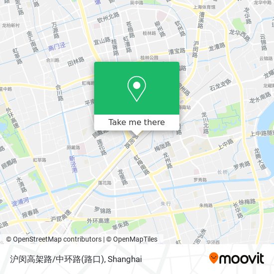 沪闵高架路/中环路(路口) map