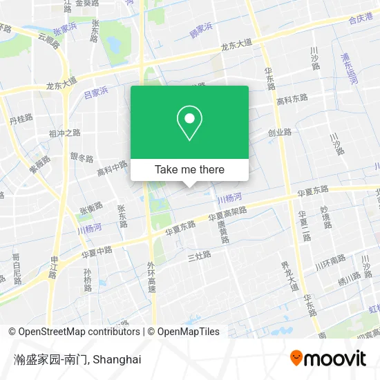 瀚盛家园-南门 map