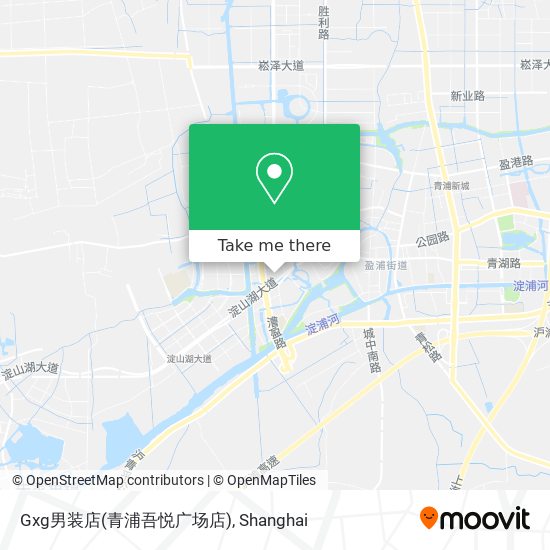 Gxg男装店(青浦吾悦广场店) map