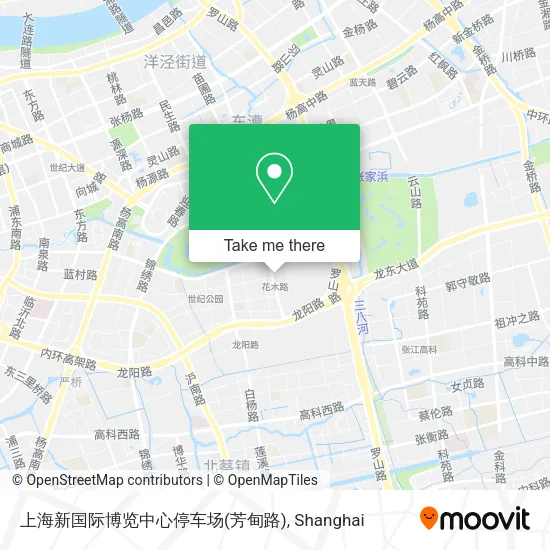 上海新国际博览中心停车场(芳甸路) map