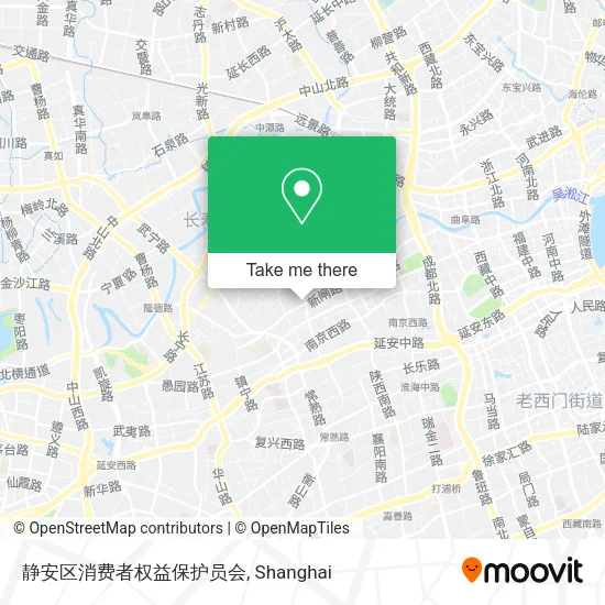 静安区消费者权益保护员会 map