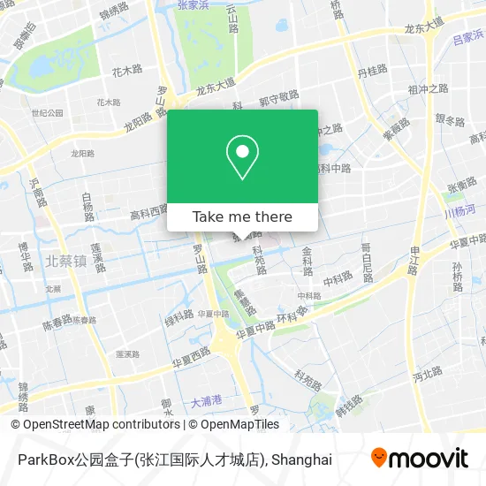 ParkBox公园盒子(张江国际人才城店) map