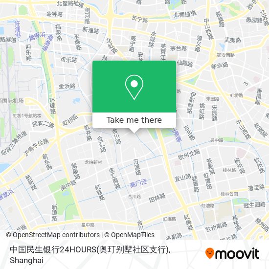 中国民生银行24HOURS(奥玎别墅社区支行) map