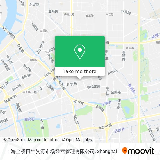 上海金桥再生资源市场经营管理有限公司 map