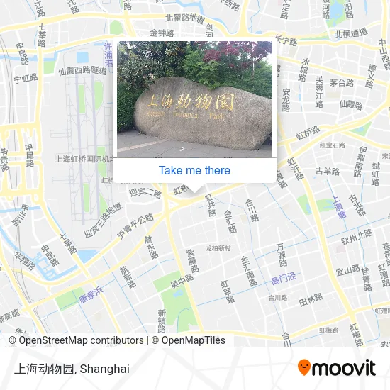 上海动物园 map