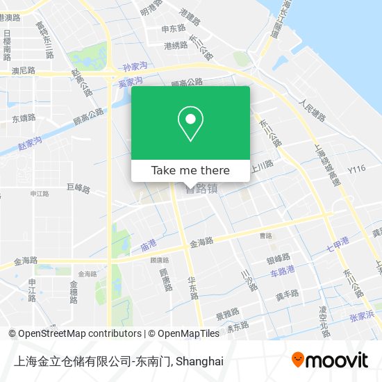 上海金立仓储有限公司-东南门 map