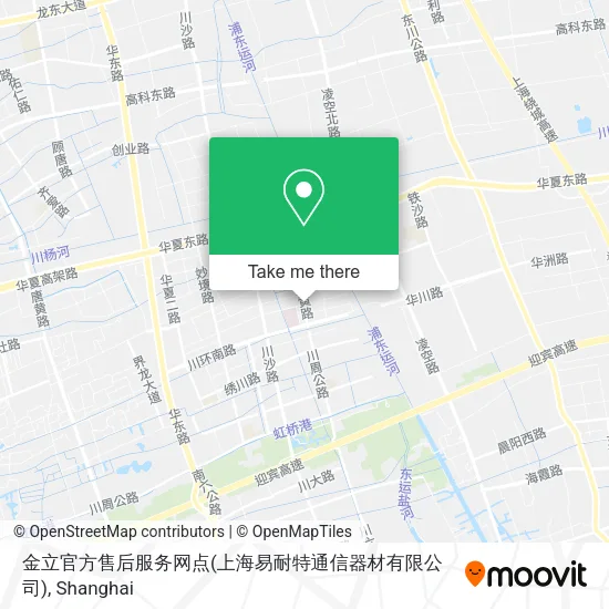 金立官方售后服务网点(上海易耐特通信器材有限公司) map