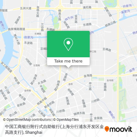 中国工商银行附行式自助银行(上海分行浦东开发区金高路支行) map