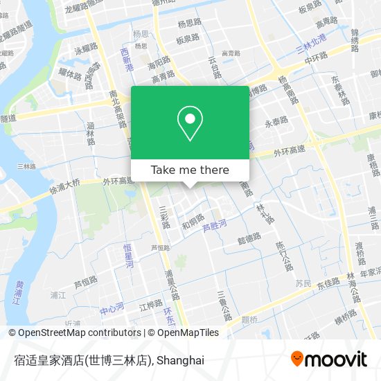 宿适皇家酒店(世博三林店) map