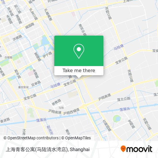 上海青客公寓(马陆清水湾店) map
