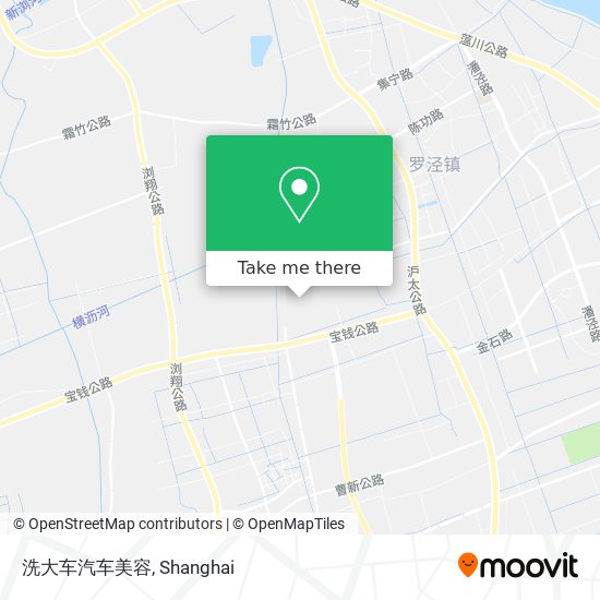 洗大车汽车美容 map