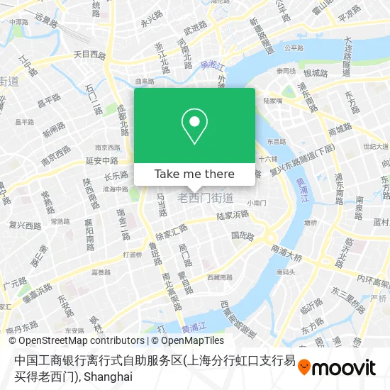 中国工商银行离行式自助服务区(上海分行虹口支行易买得老西门) map