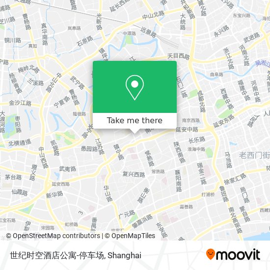 世纪时空酒店公寓-停车场 map