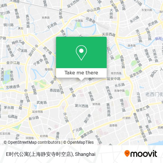 E时代公寓(上海静安寺时空店) map