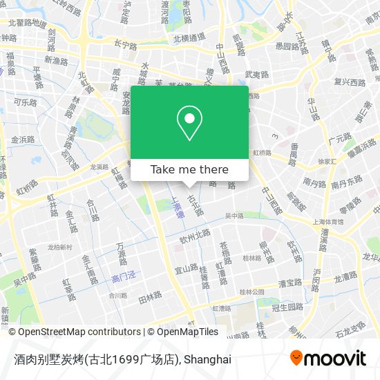 酒肉别墅炭烤(古北1699广场店) map