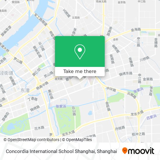Concordia International School Shanghai map