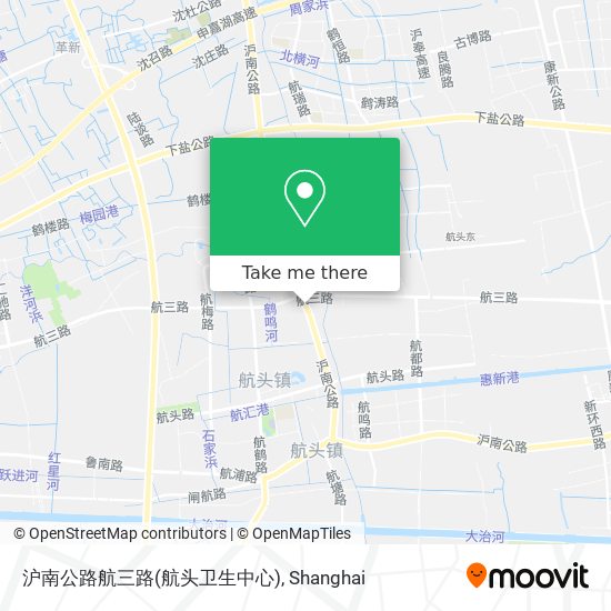沪南公路航三路(航头卫生中心) map