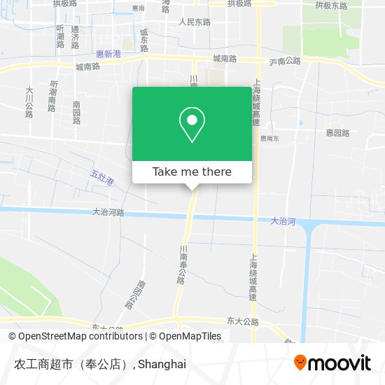 农工商超市（奉公店） map